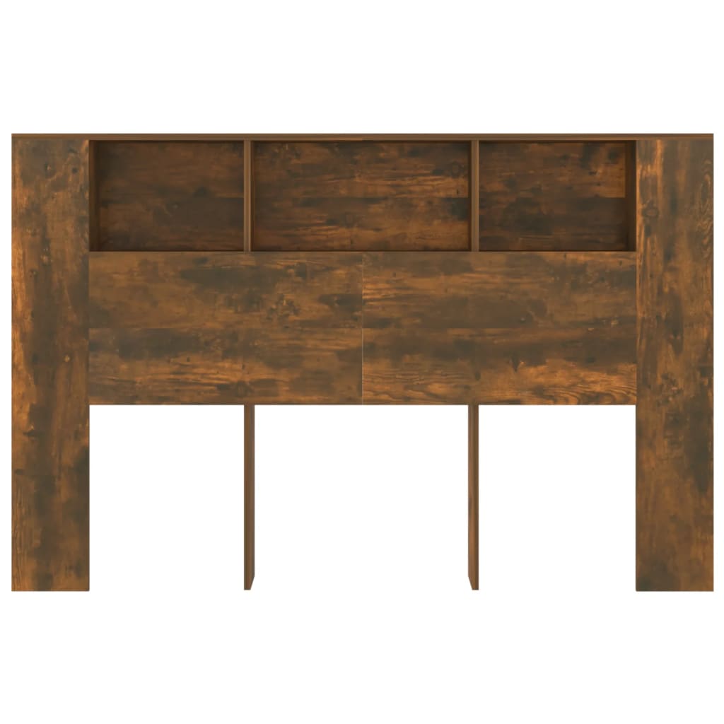 NNEVL Headboard Cabinet Smoked Oak 160x18.5x104.5 cm-3