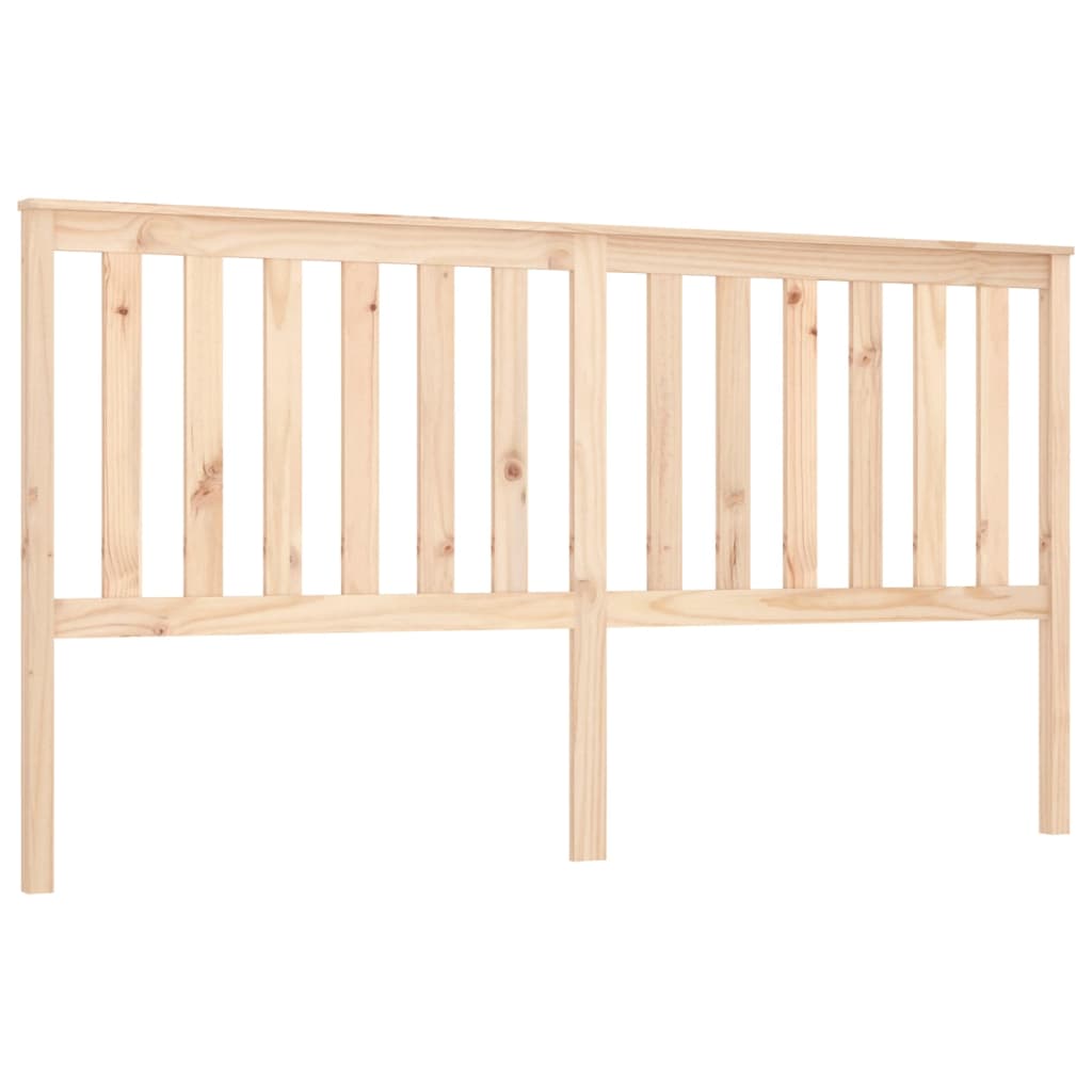 NNEVL Bed Headboard 186x6x101 cm Solid Wood Pine-1