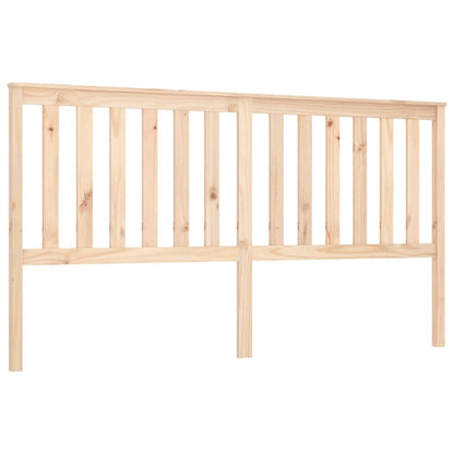 NNEVL Bed Headboard 186x6x101 cm Solid Wood Pine-1