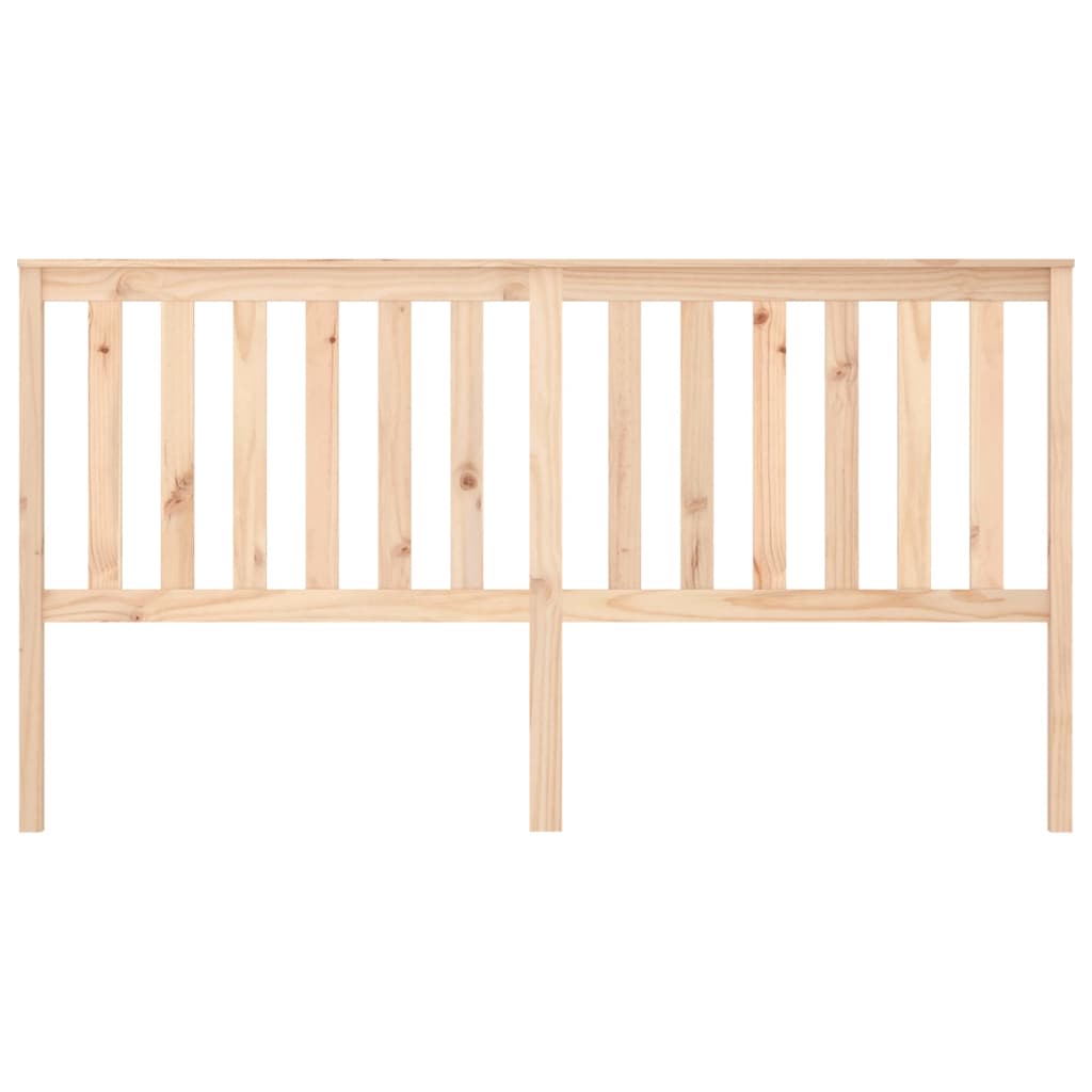 NNEVL Bed Headboard 186x6x101 cm Solid Wood Pine-2
