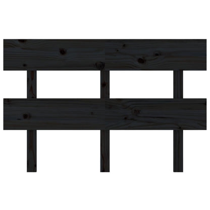 Cabecero de Cama NNEVL – Madera de Pino Maciza Negra 138x3x81 cm