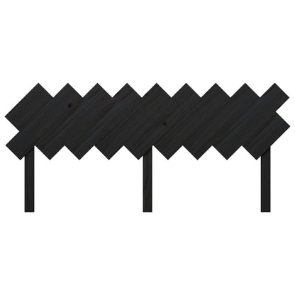 NNEVL Bed Headboard Black 178x3x80.5 cm Solid Wood Pine-3