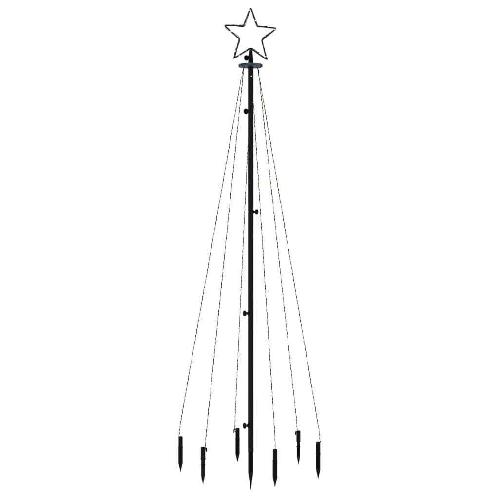NNEVL Christmas Tree with Spike Cold White 108 LEDs 180 cm-2