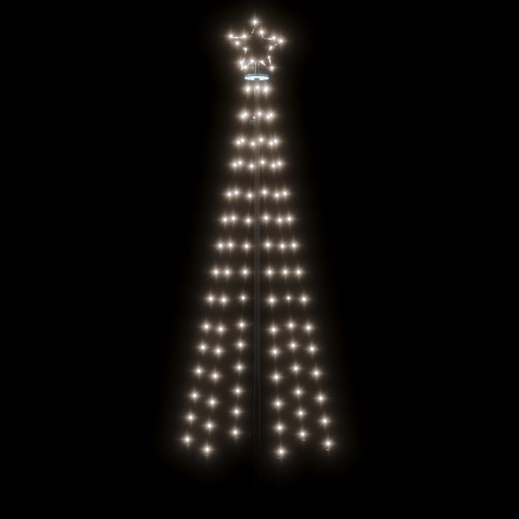 NNEVL Christmas Tree with Spike Cold White 108 LEDs 180 cm-3