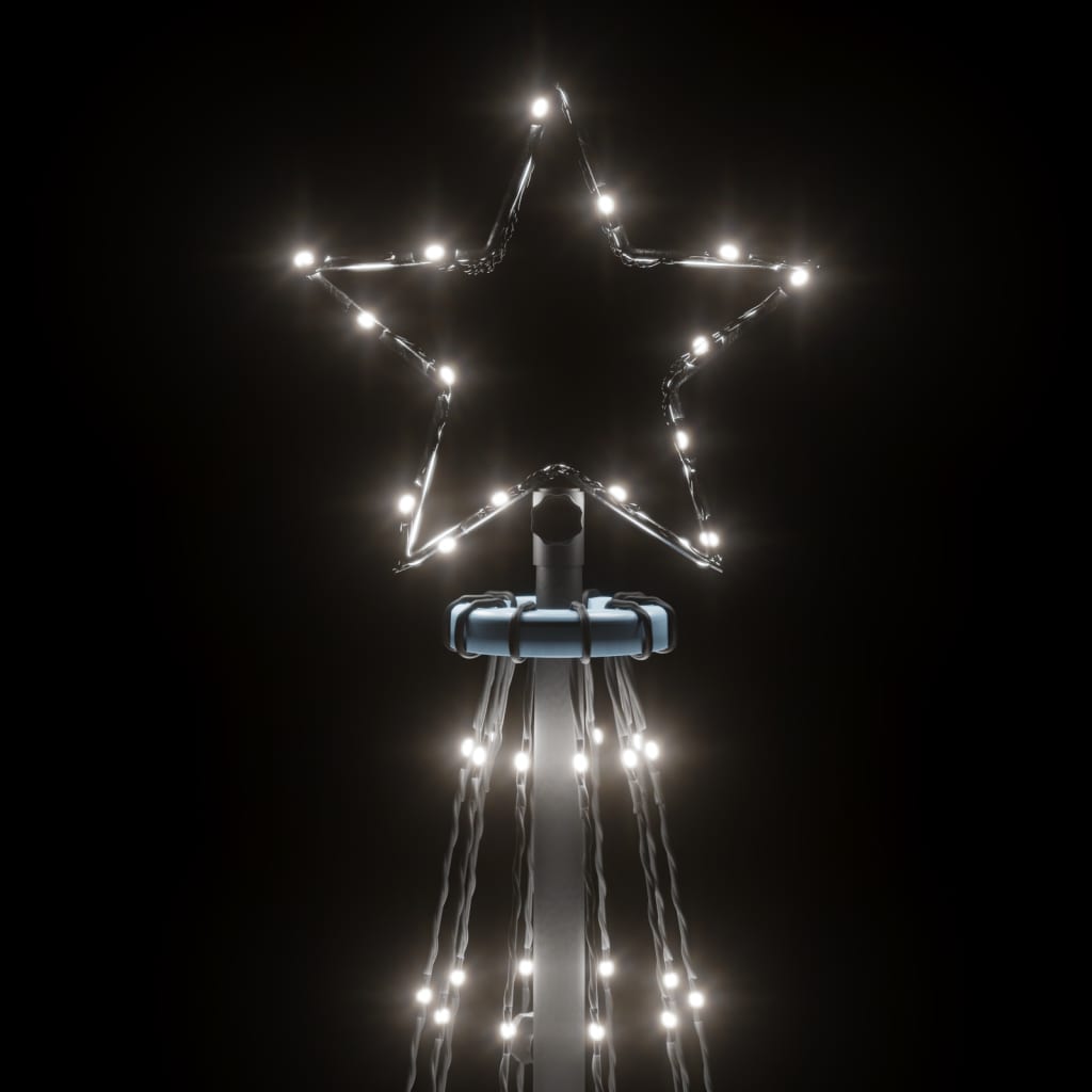 NNEVL Christmas Tree with Spike Cold White 108 LEDs 180 cm-4