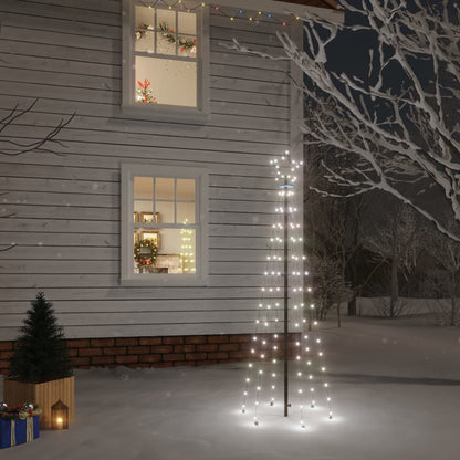 NNEVL Christmas Tree with Spike Cold White 108 LEDs 180 cm-0
