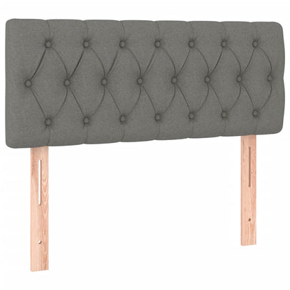 NNEVL LED Headboard Dark Grey 100x7x78/88 cm Fabric-3