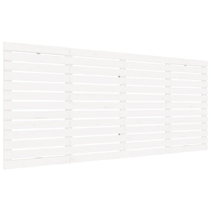 NNEVL Wall Headboard White 156x3x91.5 cm Solid Wood Pine-1