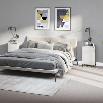 NNEVL Bedside Cabinets 2 pcs White 40x35x70 cm Engineered Wood-0