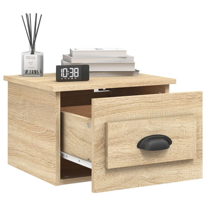 NNEVL Wall-mounted Bedside Cabinets 2 pcs Sonoma Oak 41.5x36x28cm-3