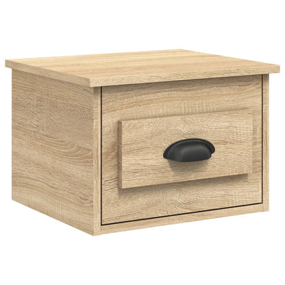 NNEVL Wall-mounted Bedside Cabinets 2 pcs Sonoma Oak 41.5x36x28cm-4