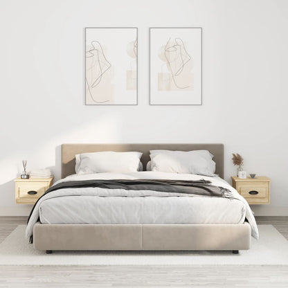 NNEVL Wall-mounted Bedside Cabinets 2 pcs Sonoma Oak 41.5x36x28cm-0