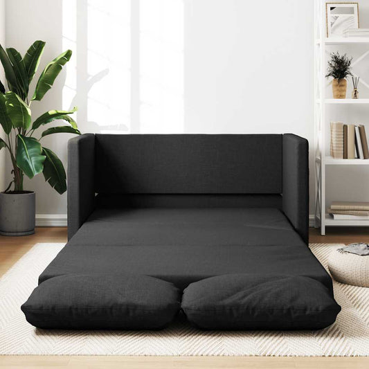 Sofá Cama de Suelo 2 en 1 NNEVL Negro 112x174x55 cm Tela