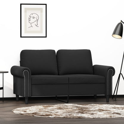 NNEVL 2-Seater Sofa Black 120 cm Velvet-0