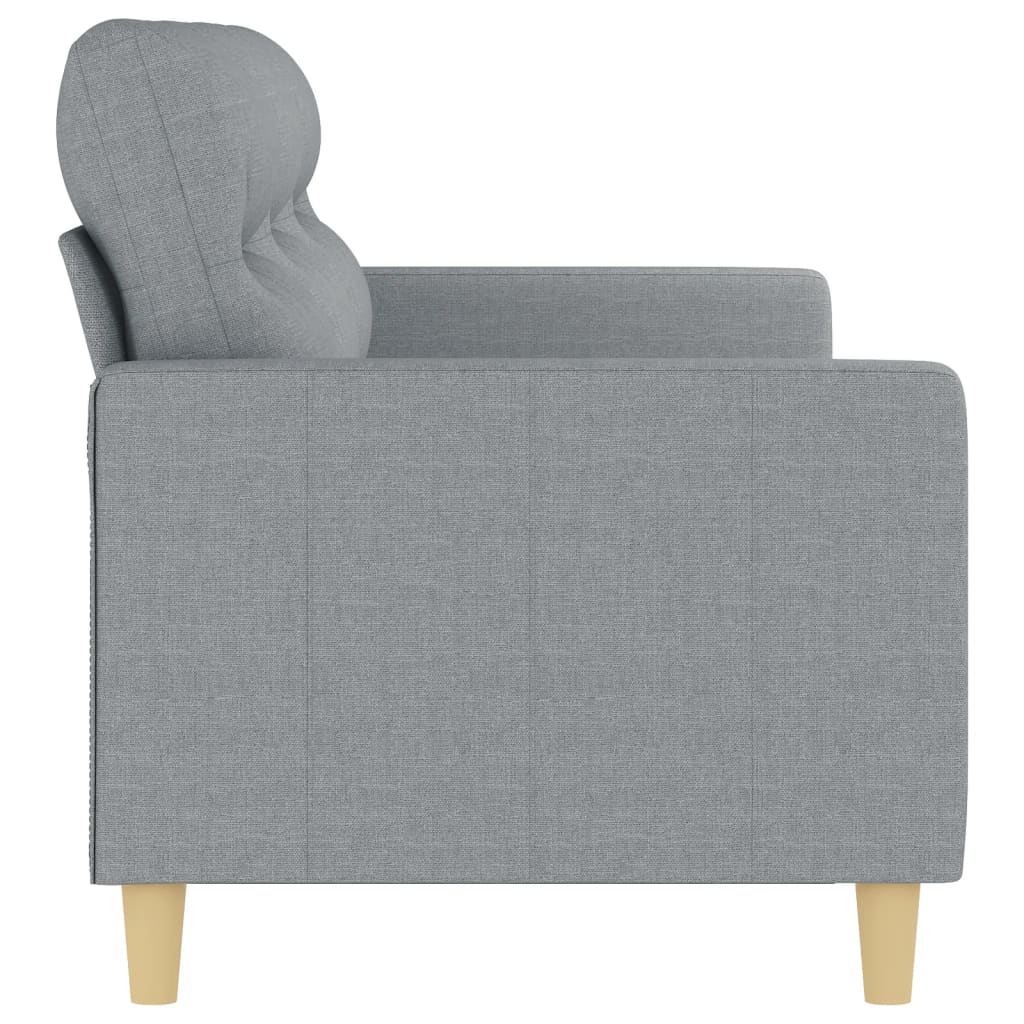 NNEVL 3-Seater Sofa Light Grey 180 cm Fabric-3