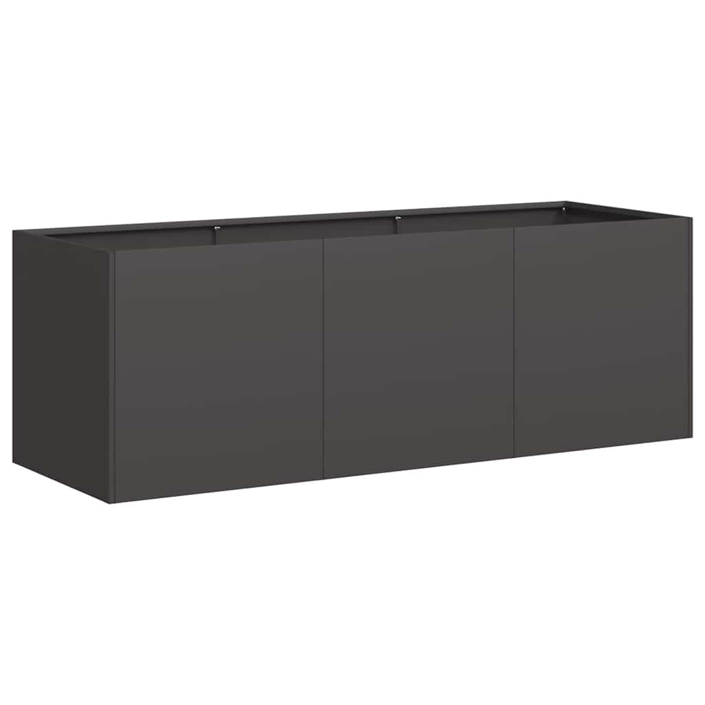 NNEVL Planter Black 120x40x40 cm – Jardinera de Acero Laminado en Frío