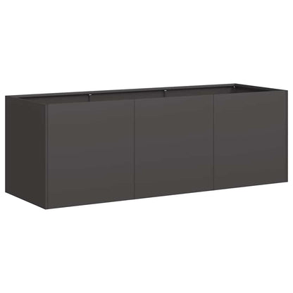 NNEVL Planter Black 120x40x40 cm – Jardinera de Acero Laminado en Frío