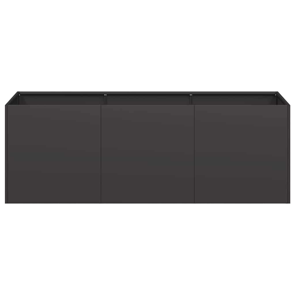 NNEVL Planter Black 120x40x40 cm – Jardinera de Acero Laminado en Frío