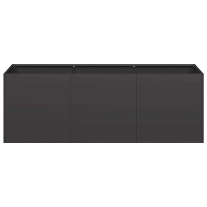 NNEVL Planter Black 120x40x40 cm – Jardinera de Acero Laminado en Frío