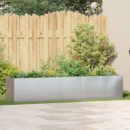 NNEVL Planter 200x40x40 cm Galvanised Steel-2