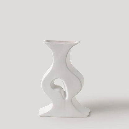 Ceramic Simple White Vase Nordic Home Decoration-11