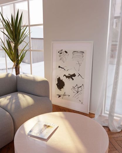 Obra de Arte Abstract Ink 02 – Diseño Minimalista y Moderno