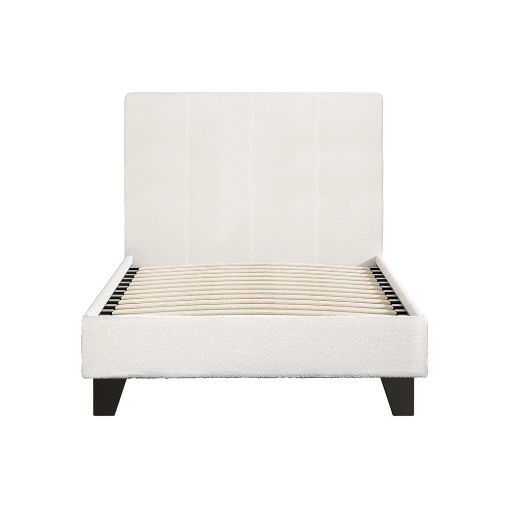 NNEDSZ Artiss Bed Frame Single Size Boucle NEO-2