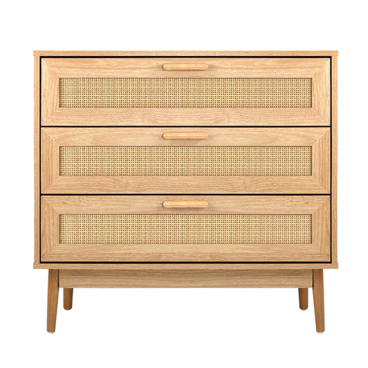 NNEED 3 Chest of Drawers Clothes Storage Rattan-0