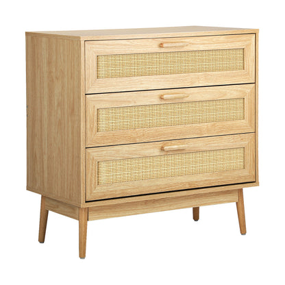 NNEED 3 Chest of Drawers Clothes Storage Rattan-2