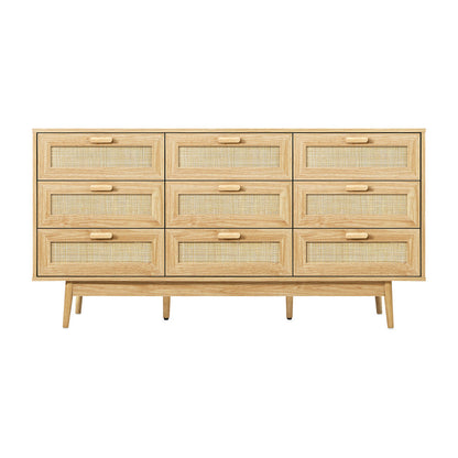 NNEED 9 Chest of Drawers Rattan Lowboy Wooden-2