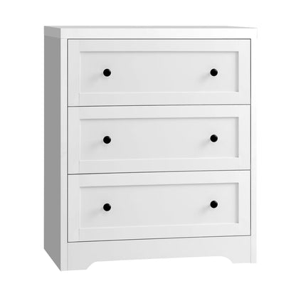 NNEED 3 Chest of Drawers Hamptons Furniture White-0