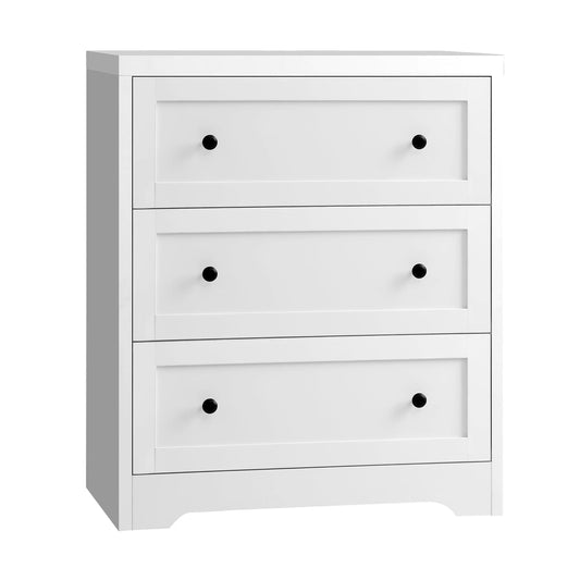 NNEED 3 Chest of Drawers Hamptons Furniture White-0