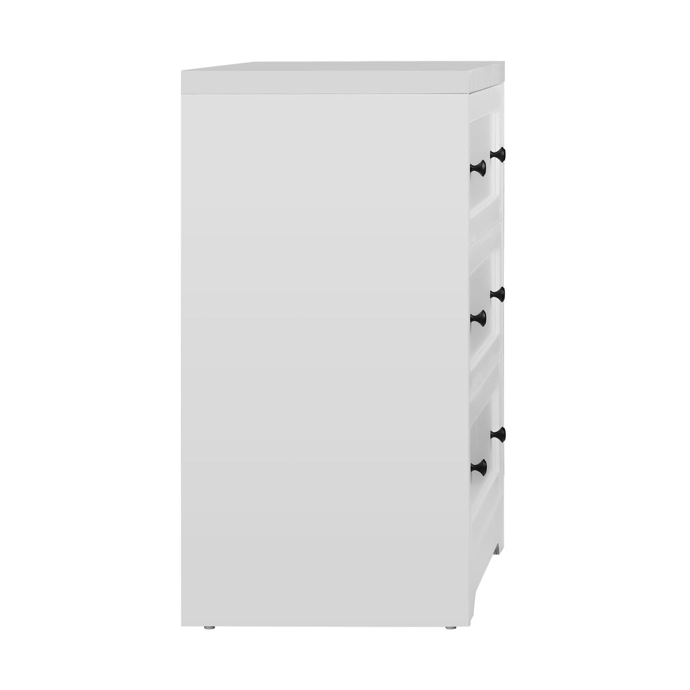 NNEED 3 Chest of Drawers Hamptons Furniture White-2
