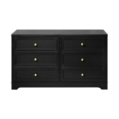 NNEED Chest of Drawers with 6 Drawers Black-4
