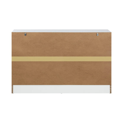 NNEED 6 Chest of Drawers Aluminum Handles White-3