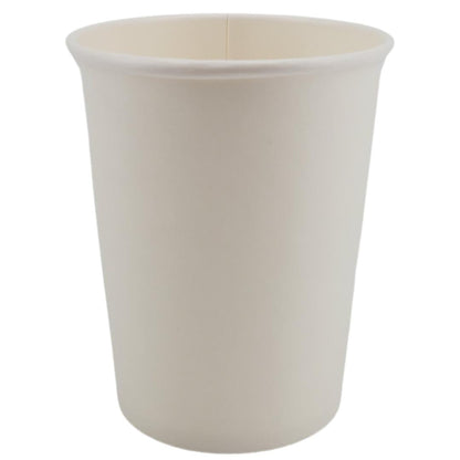 Morning Dew - 8oz Hot Paper Cups - White - 20 x 50 count-1