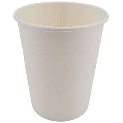 Morning Dew - 8oz Hot Paper Cups - White - 20 x 50 count-0