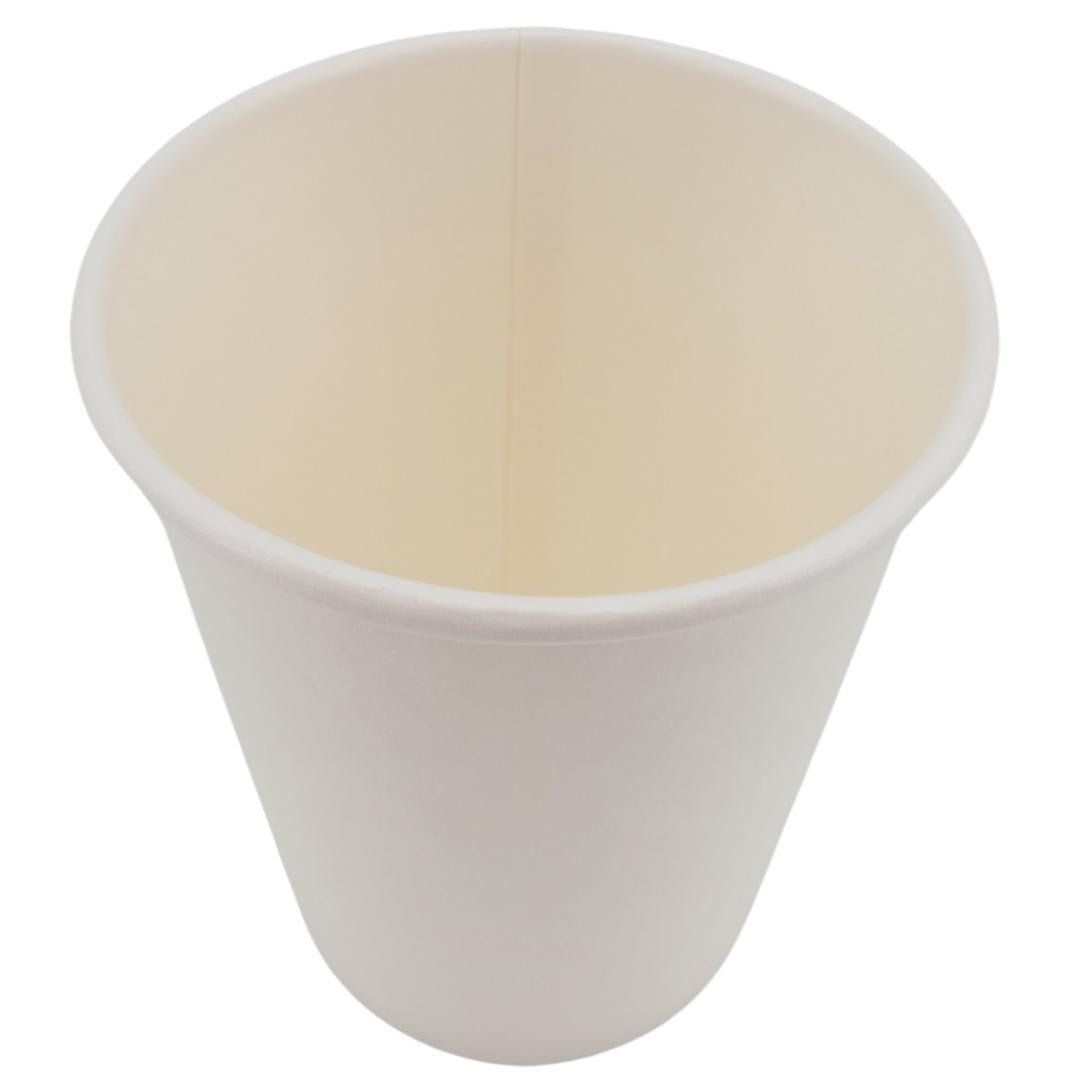 Morning Dew - 8oz Hot Paper Cups - White - 20 x 50 count-2