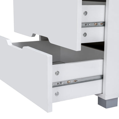 NNEDSZ Artiss Smart Bedside Table 3 Drawers with Wireless Charging Ports LED White ADAD-4