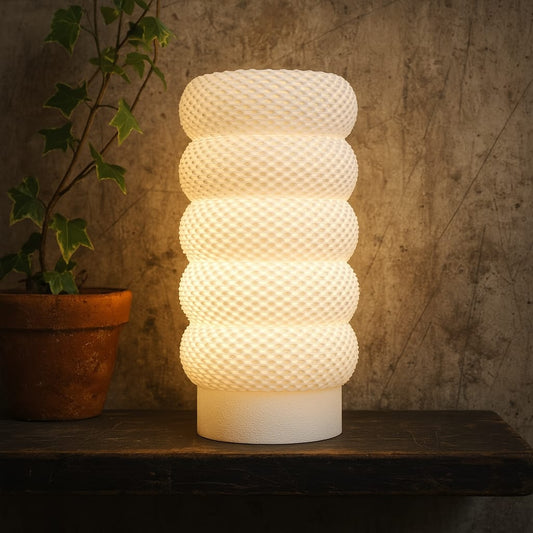 HiveGlow Portable – Lámpara Portátil de Diseño 3D con Luz Ambiental y Batería Recargable