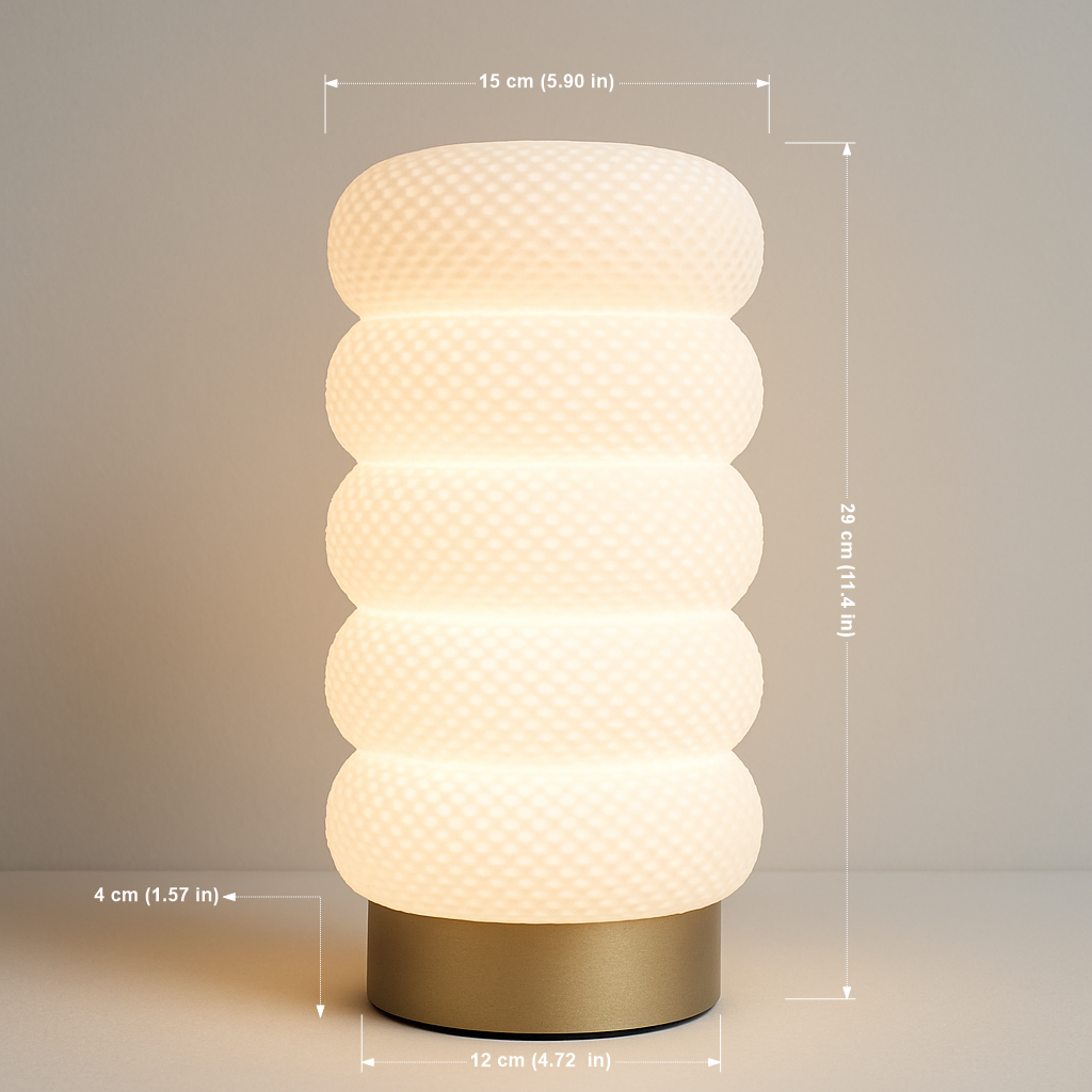 HiveGlow Portable – Lámpara Portátil de Diseño 3D con Luz Ambiental y Batería Recargable