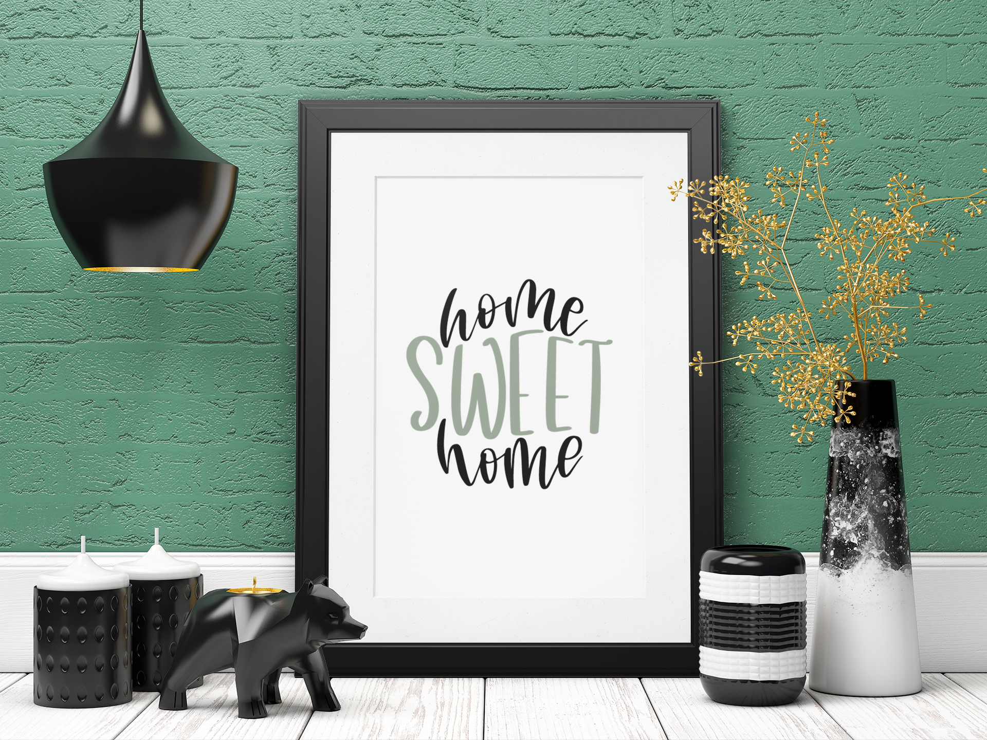 Home Sweet Home Simple Home Wall Decor Print-2