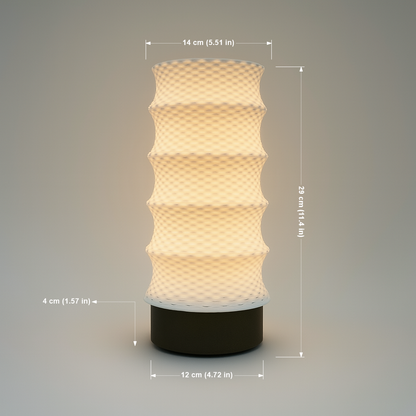 Lumen Weave Portable – Lámpara 3D Recargable con Control Remoto y Luz Ambiental