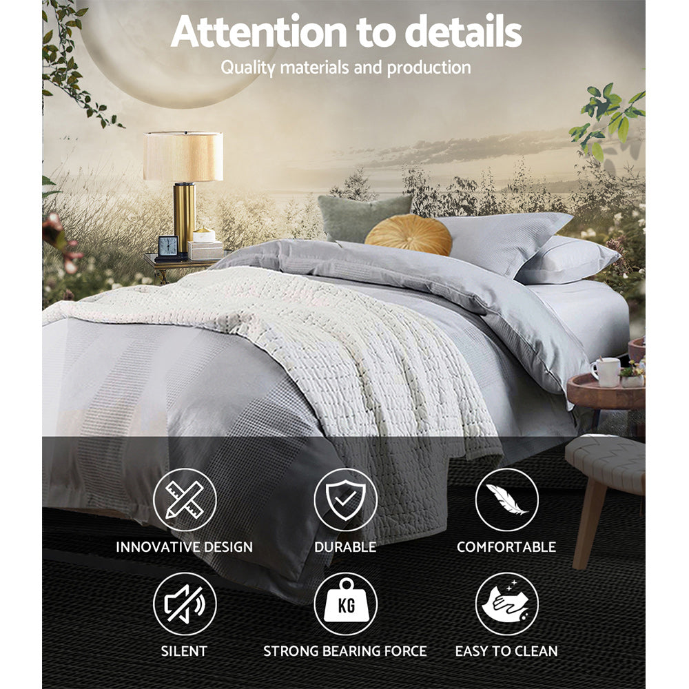 NNEDSZ Artiss Bed Frame Metal Bed Frame Bed Base OSLO - King Single-3