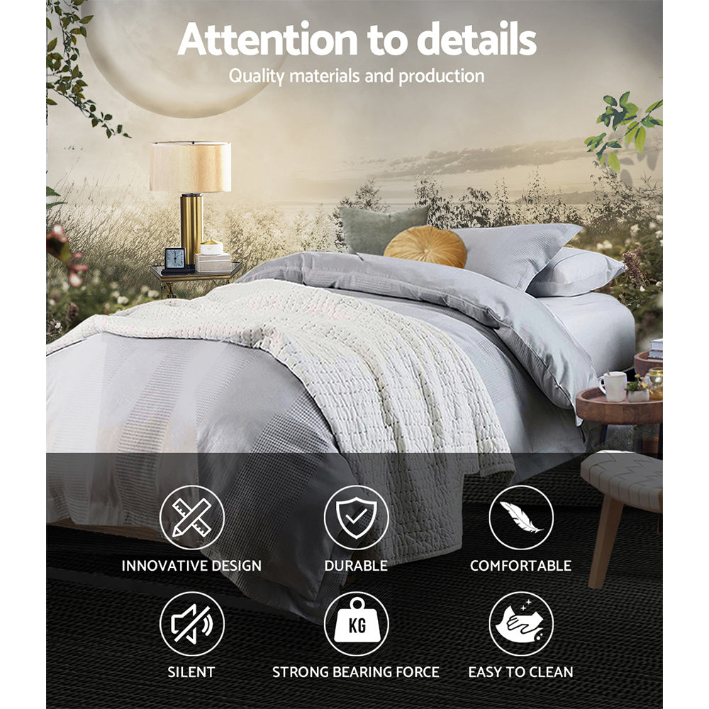 NNEDSZ Artiss Bed Frame Metal Bed Frame Bed Base OSLO - Single-3