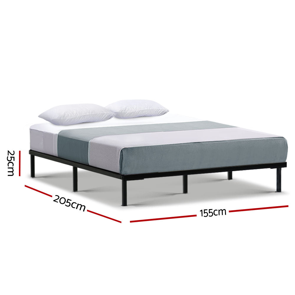 NNEDSZ Artiss Bed Frame Queen Size Metal Bed Frame TED-1