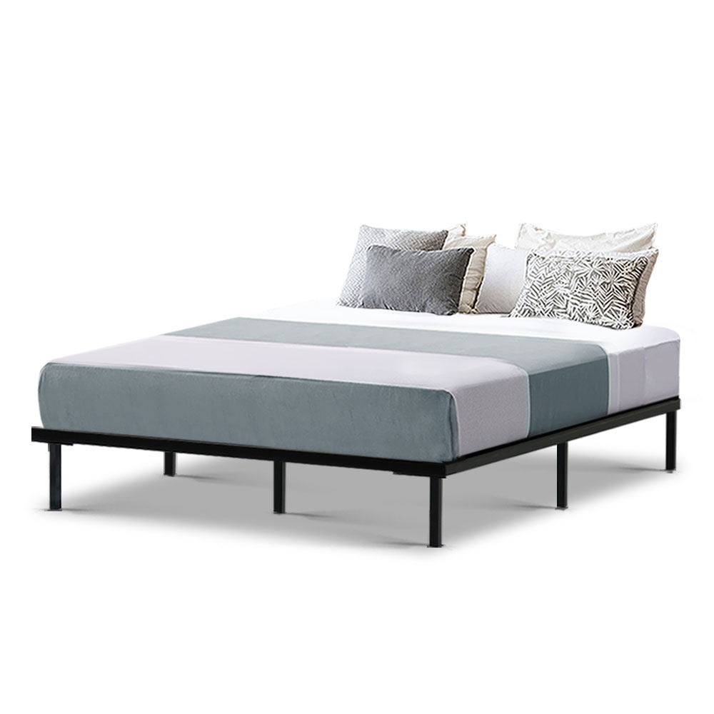 NNEDSZ Artiss Bed Frame Queen Size Metal Bed Frame TED-2