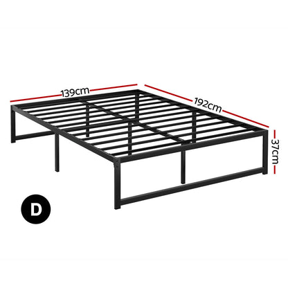 NNEDSZ Artiss Bed Frame Double Size Metal Bed Frame TINO-1