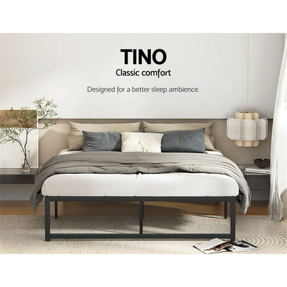NNEDSZ Artiss Bed Frame Queen Size Metal Bed Frame TINO-3