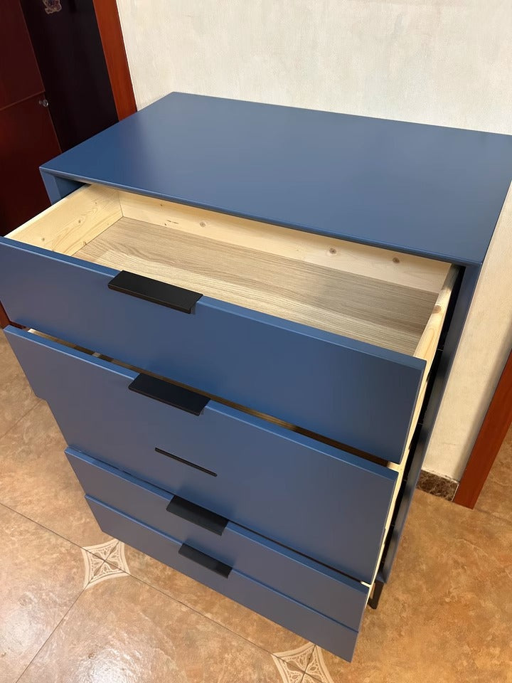 NNETB Modern 5-Drawer Solid Wood Chest Cabinet-2